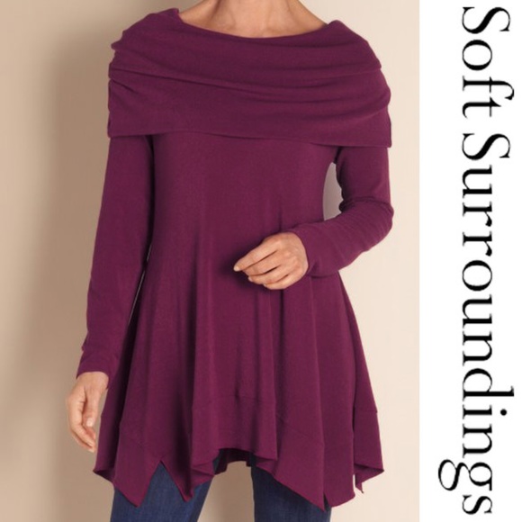 Soft Surroundings Tops - Soft Surroundings B'call Tunic XS Wine